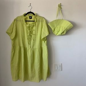 Tamara Malas Laura Gingham Dress in Lime size 14/16